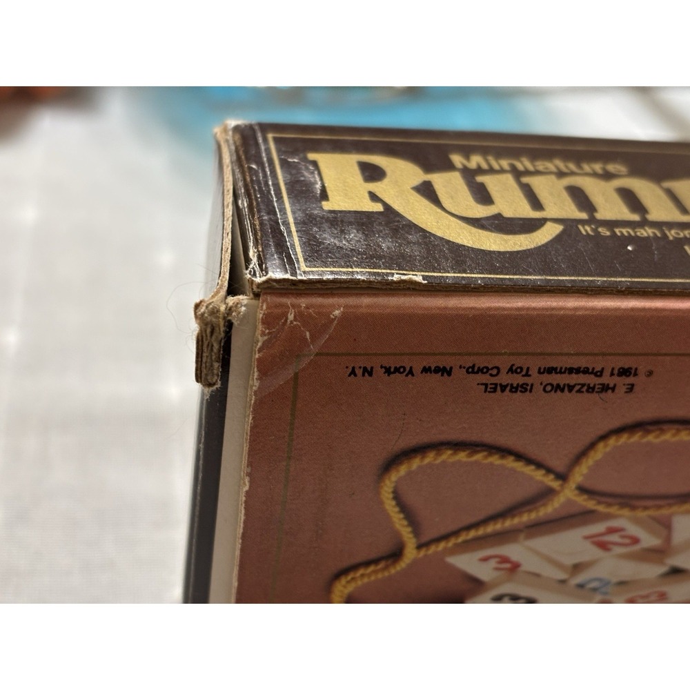 Miniature Rummikub Game Pressman Travel Size Tile Game Vintage 1981 Complete Set - Picture 4 of 6